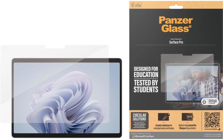 Produktbild PanzerGlass Ultra Wide Fit Surface Pro X / 8 / 9 / 10 / 11 (1 Stk., Microsoft Surface Pro 11, Microsoft Surface Pro 8, Microsoft Surface Pro 9, Microsoft Surface Pro X)