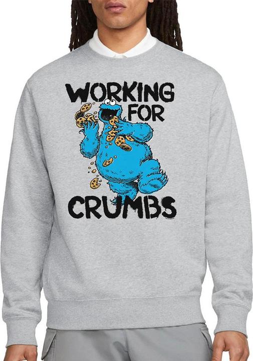 Image du produit - Sweat motif Macaron le glouton WORKING FOR CRUMBS - Adulte (XL)
