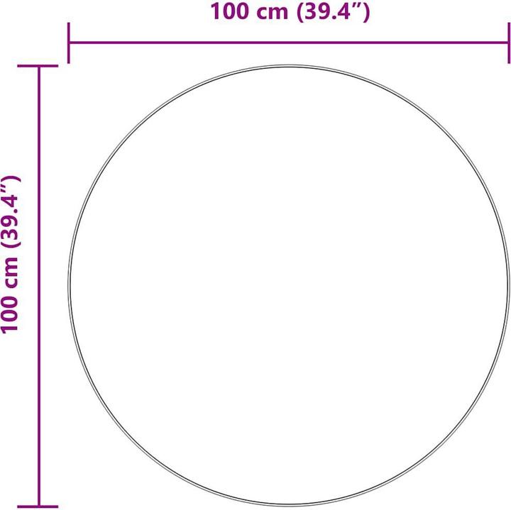 Produktbild vidaXL Shaggy-Teppich (100 cm)