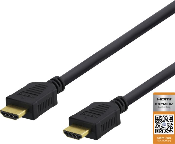 Image du produit Deltaco HDMI-1020D HDMI med Ethernet (2 m)