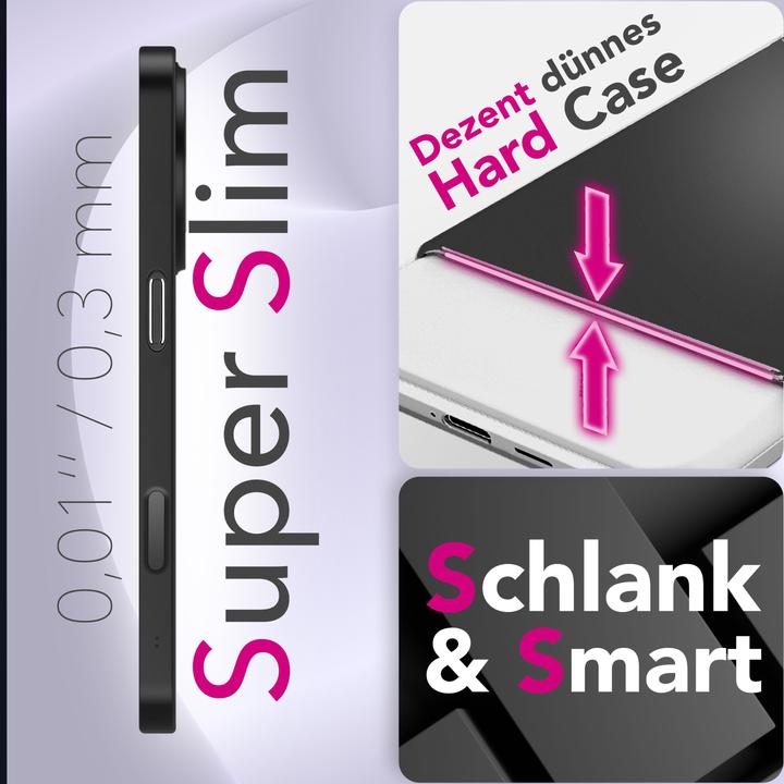 Immagine prodotto Nalia Cover "Phantom" - 0,3mm Extrem Dünn & Leicht, Mattiert, Anti-Fingerprint Hülle - Ultra-Slim Hardcase (Apple iPhone 17 Pro)