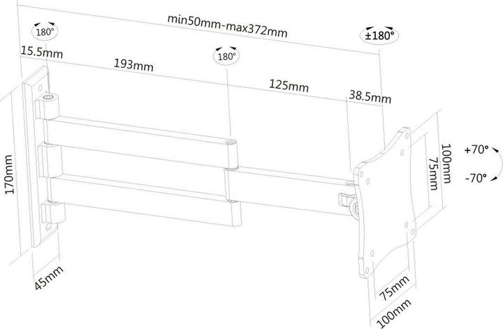 Produktbild Neomounts Fpma-W830 (Wand, 27", 12 kg)
