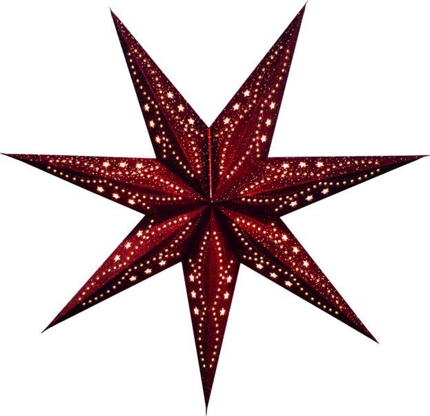 Produktbild MICA Living Stern aus Papier - rot - ca. 60 cm