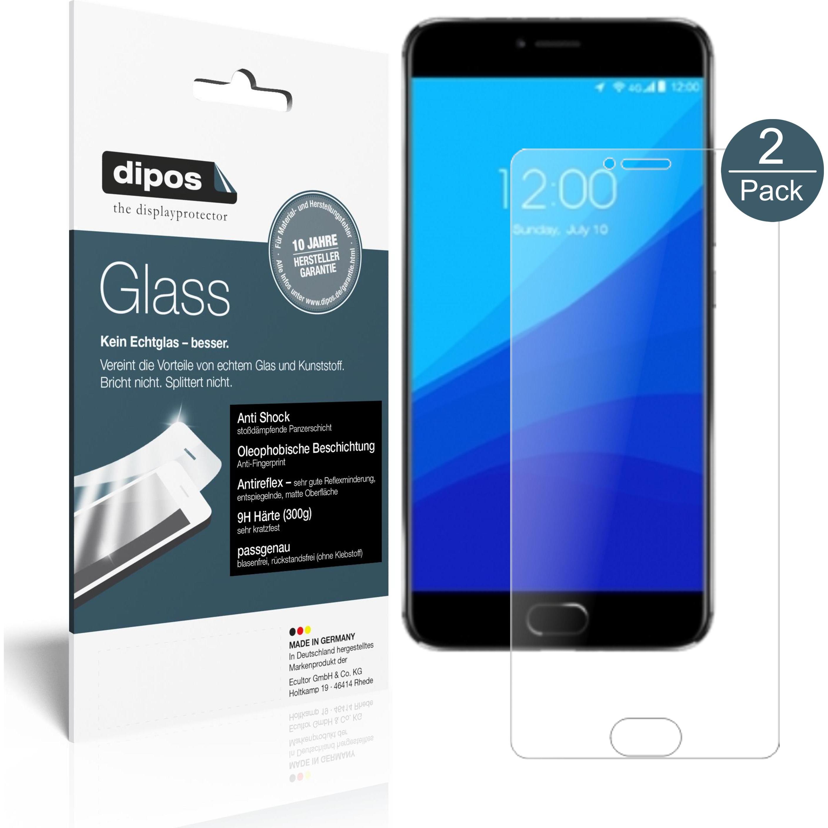 Dipos Displayschutz Anti-Shock (2 Stück, Sony Xperia Z1), Smartphone Schutzfolie, Transparent