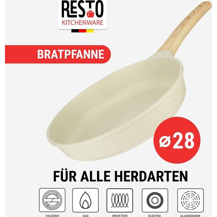 Actual product image Resto FRYPAN D28 H5.9CM/93811 (Frying pan, Aluminium, 28 x 6 cm)