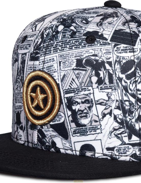 Actual product image Difuzed Marvel Heroes - Captain America - Men's Snapback Cap (One size)