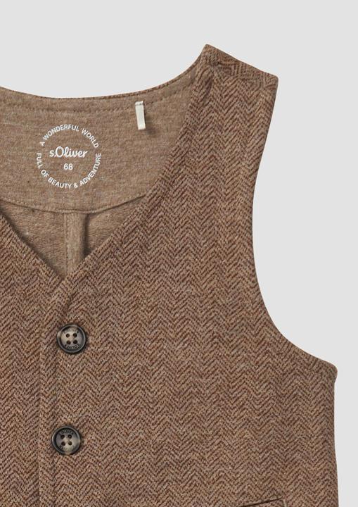 Produktbild s.Oliver Indoor-Weste Jacquardweste (80)