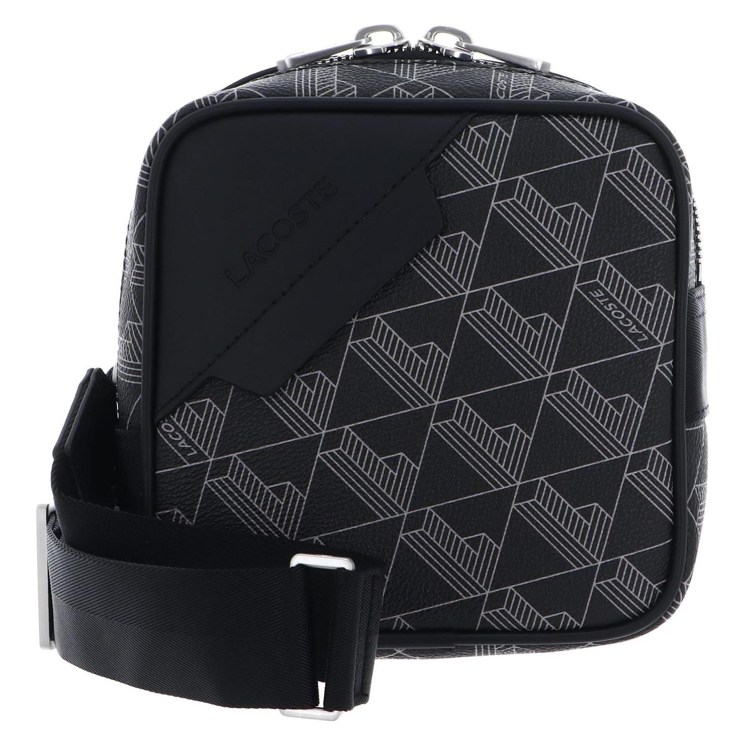 Lacoste, Herren, Handtasche, The Blend Square Crossover Bag, Grau, Schwarz
