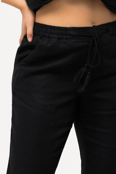 Produktbild Ulla Popken 7/8-Leinenhose, elastischer Bund, natürlich kühl (42)