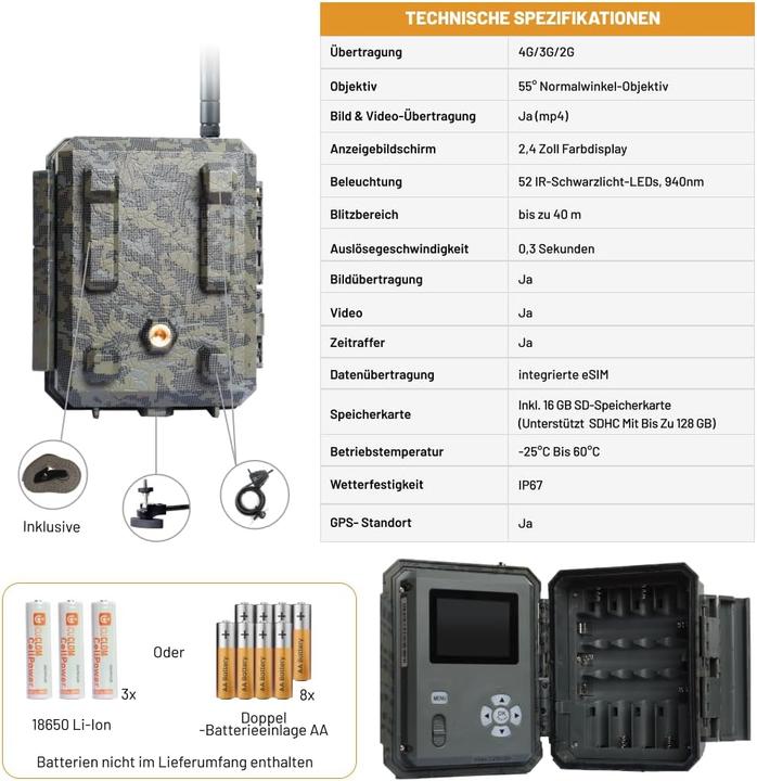 Produktbild ICUserver Clom Cam 5 Wildkamera