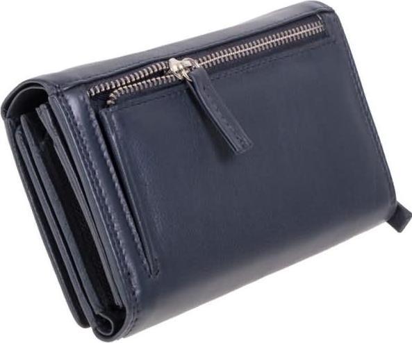 Actual product image Mika Ladies' wallet, made of leather, colour: navy