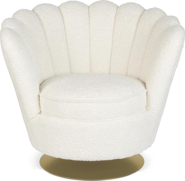 Bold Monkey Mother Of All Shells lounge chair teddy natural