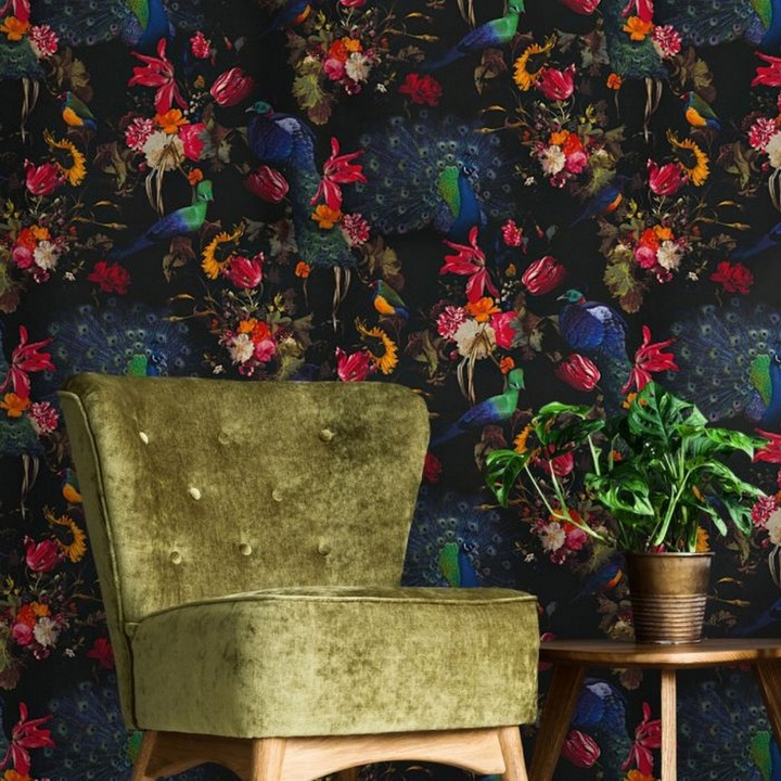 Actual product image Erismann Instawalls Peacock Textured Wallpaper (53.5 x 978.5 cm)