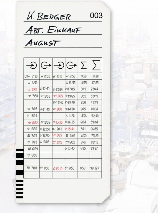 Produktbild Bürk Stempelkarten