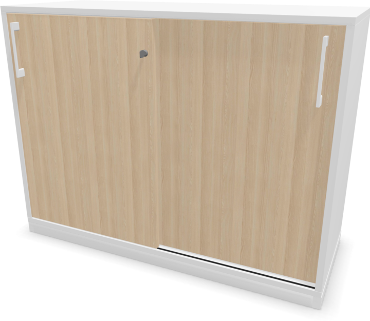 Weiss, Eschendekor sandbeige mit Struktur