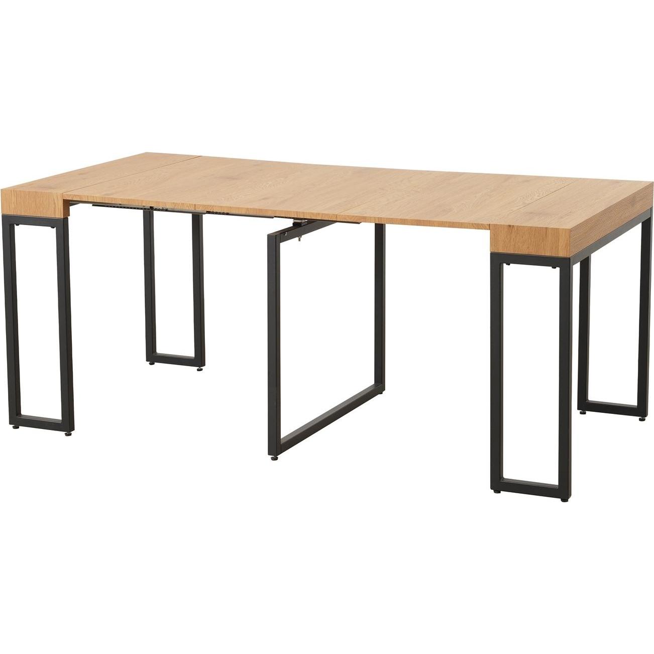 HTI-Living, Esstisch, Ausziehtisch 45 - 180 cm Eiche Hell Jenrik