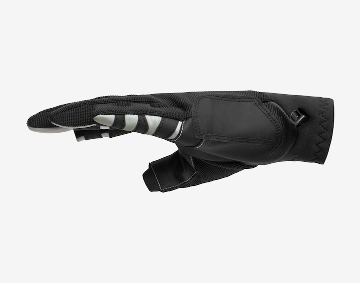 Actual product image Tribord Segelhandschuhe Damen/Herren Zweifinger Sailing 900 schwarz (M)
