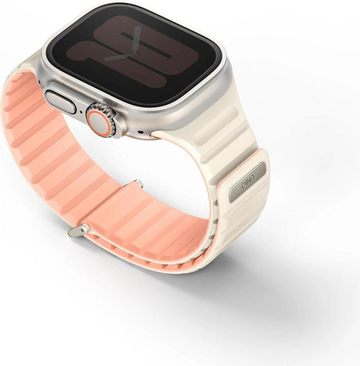 Actual product image Uniq pasek Revix Evo Apple Watch Series 1/2/3/4/5/6/7/8/9/SE/SE2/Ultra/Ultra2 43/44/45/49mm Reversible (44 mm, Stainless steel, Silicone)