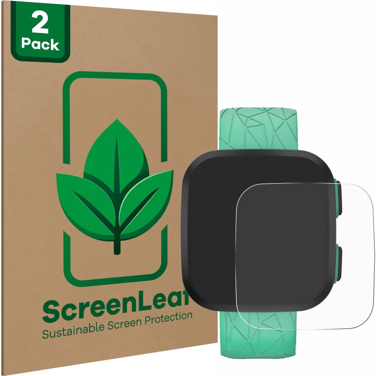 ScreenLeaf Schutzfolie nachhaltiger Displayschutz Displayschutzfolie Folie Klar Transparent, Smartwatch Schutzfolie, Tra...