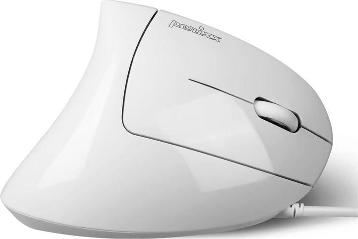 Produktbild Perixx PERIMICE-513 W Ergonomische Maus Kabelgebunden Optisch Weiss 6 Tasten 1 (Kabelgebunden)