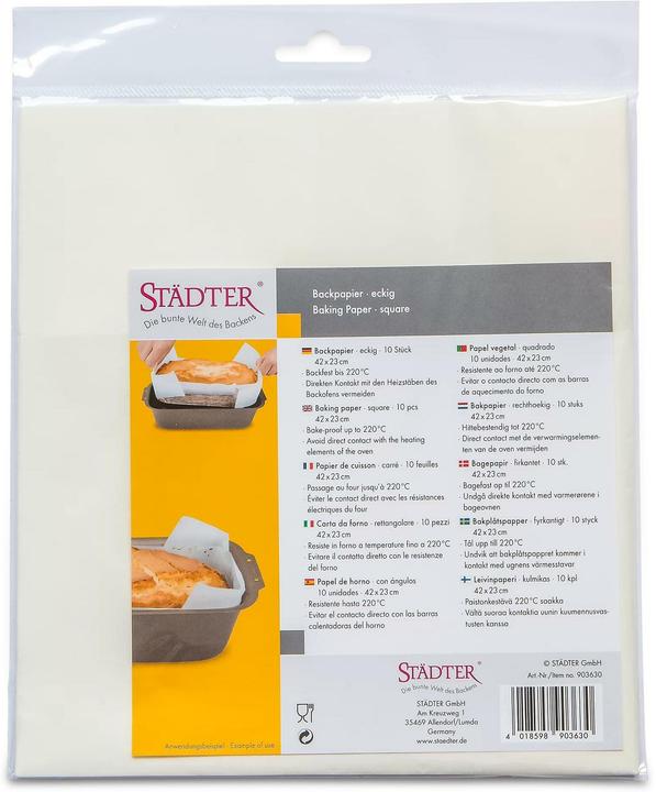 Actual product image Städter Baking paper for cake tins (42 x 24 cm)
