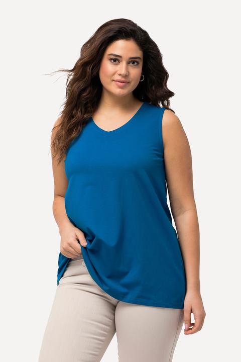 Produktbild Ulla Popken Top, A-Linie, V-Ausschnitt, ärmellos (42, 44)