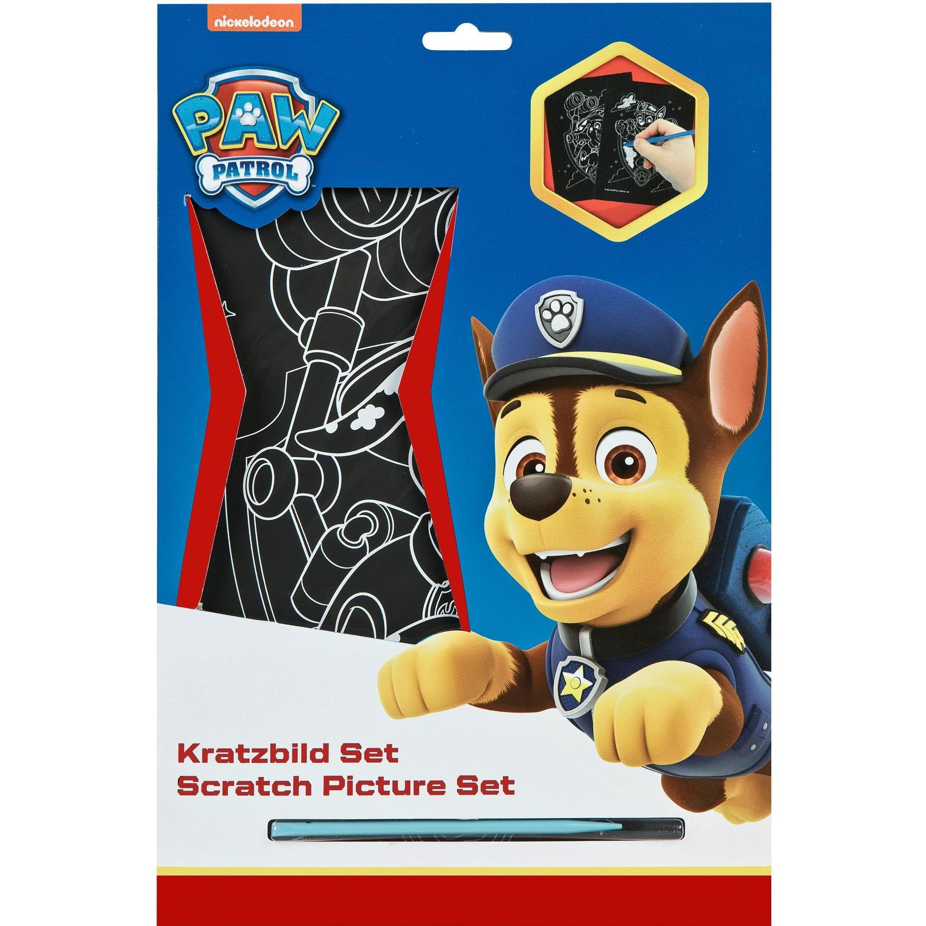 Undercover Paw Patrol Kratzbild Set