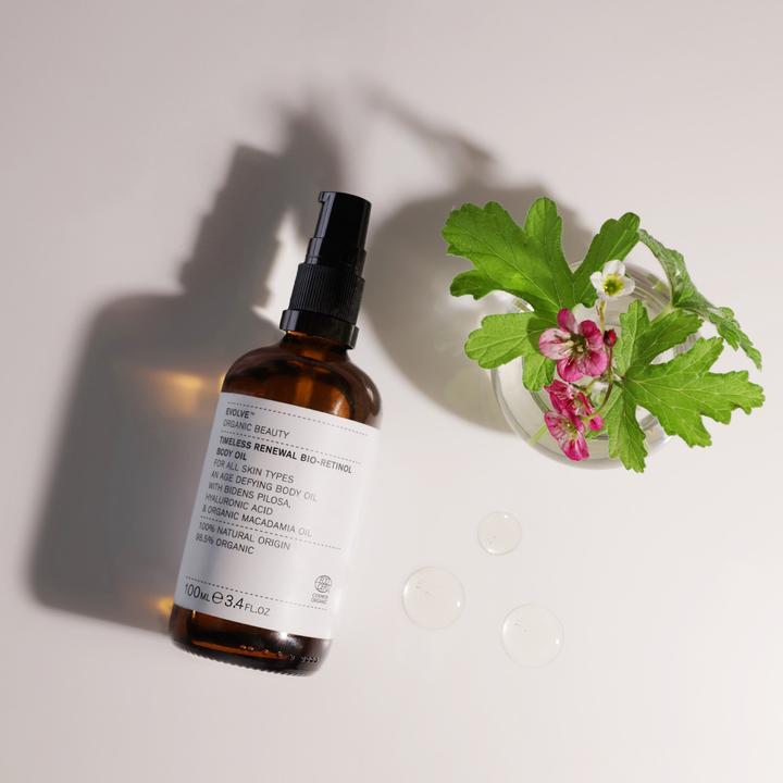 Image du produit Evolve Organic Beauty Huile hydratante pour le corps Timeless Renewal 100 ml (Huile pour le corps, 100 ml)