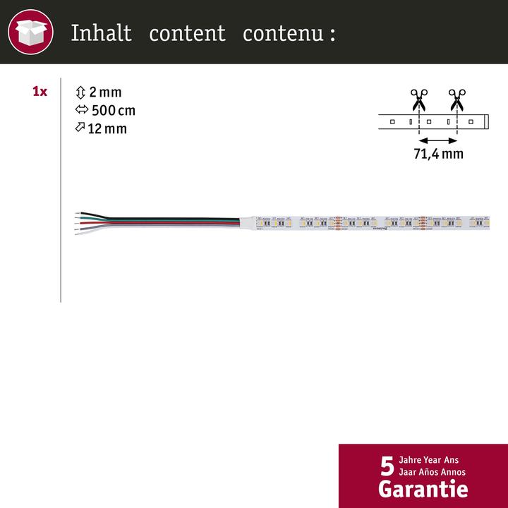 Immagine prodotto Paulmann PAUL Striscia luminosa a LED (RGBW, 500 cm, Interno)