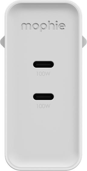 Image du produit mophie Adaptateur Secteur USB-C PD 100W (100 W, 2 ports)