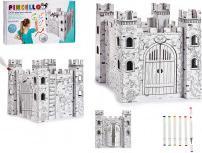 Actual product image Pincello paper castle coloring set with 6 markers