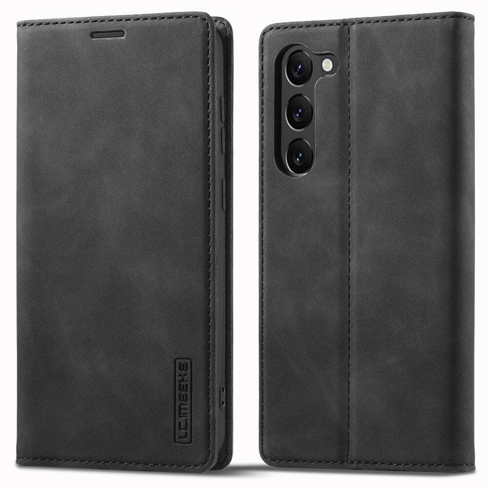 Cover-Discount Galaxy S23+ - Stand Flip Case Hülle schwarz (Samsung Galaxy S23+), Smartphone Hülle, Schwarz