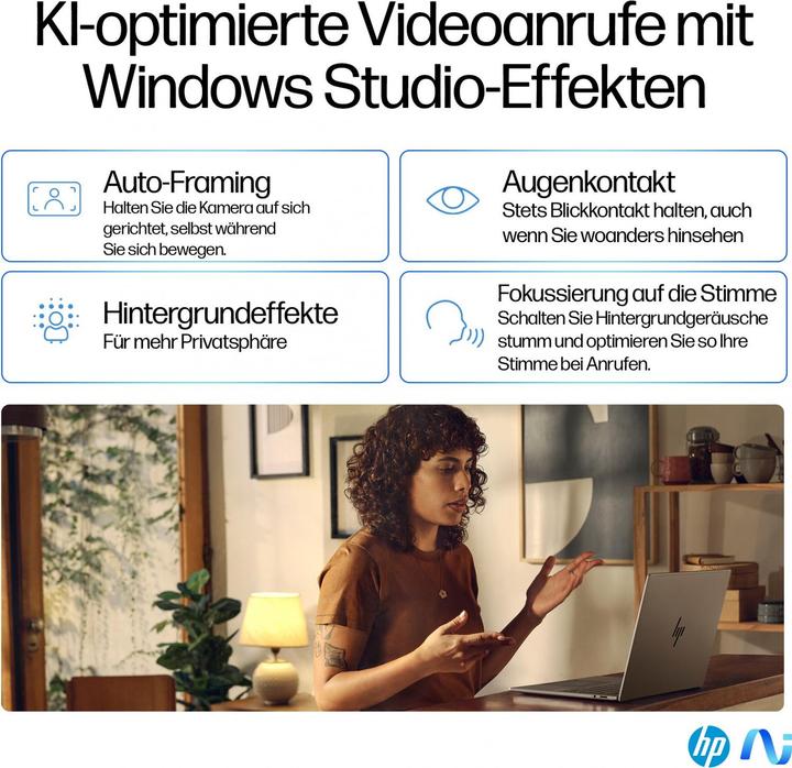 Produktbild HP OmniBook X AI 14-fe0165ng (14", 1000 GB, 16 GB, DE, Snapdragon X Elite X1E-78-100)