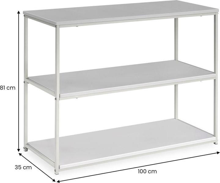 Produktbild IDIMEX Regal 3 Ablageflächen SENDAI (100 x 35 x 81 cm)