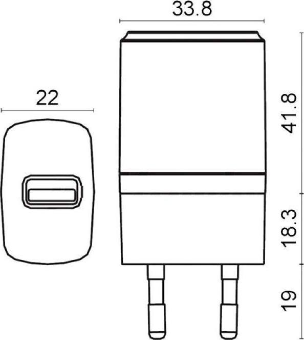 Produktbild Alpha Elettronica KD503/1B USB-Netzteil