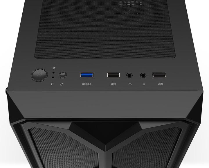 Produktbild Krux Odys Case (KRX0097) Black (ATX, mATX)