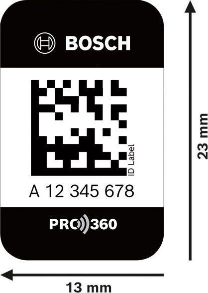 Actual product image Bosch Professional Service Box ID Label Small 50 | 1600A02C1K