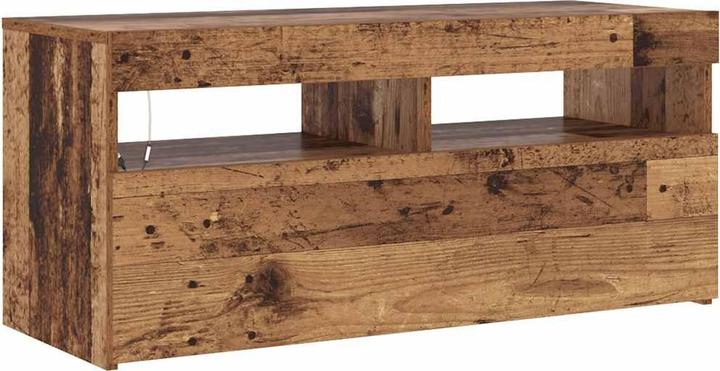 Image du produit VidaXL TV Schrank Lowboard Fernsehschrank Fernsehtisch mit LED Altholz-Optik (90 x 35 x 40 cm)