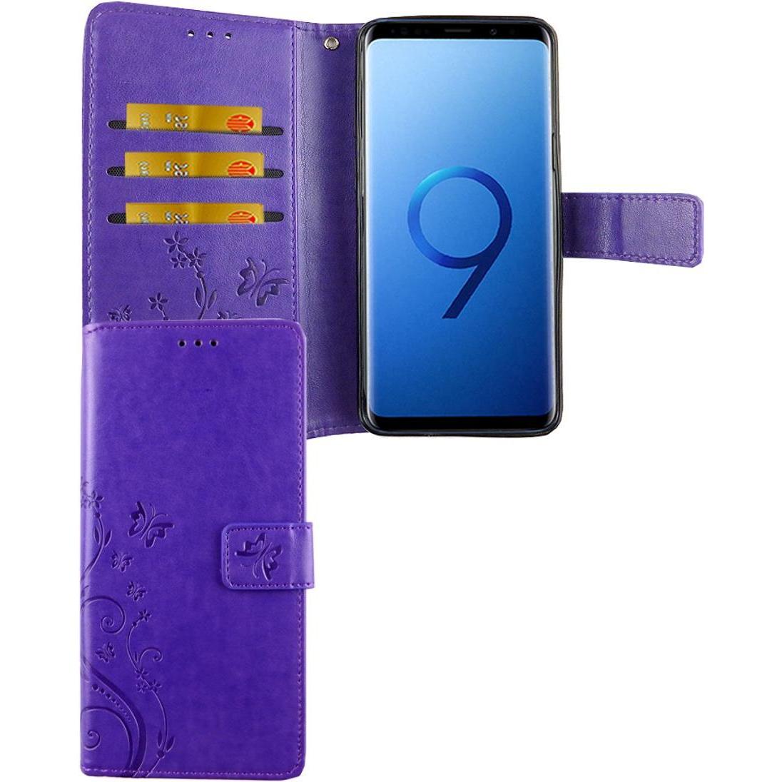 König Design Hülle Handy Schutz für Samsung Galaxy S9 Case Cover Tasche Wallet Etui Bumper (Samsung Galaxy S9+), Smartph...