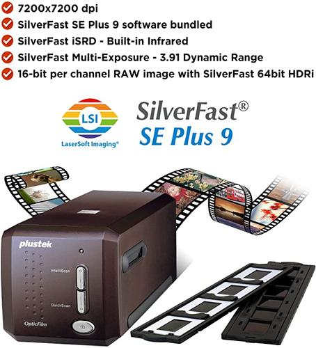 Actual product image Plustek OpticFilm 8300i SE 7200dpi/LED/SilverFast SE Plus 9/USB (USB)