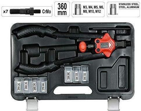 Actual product image Yato Professional rivet nut tongs Rivet tongs Lever rivet tongs Length 360 mm for rivets M3, M4, M5, M6 (42 mm)