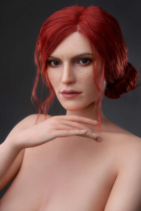 Actual product image Game Lady Full Silicone Doll Triss 168 cm - The Witcher