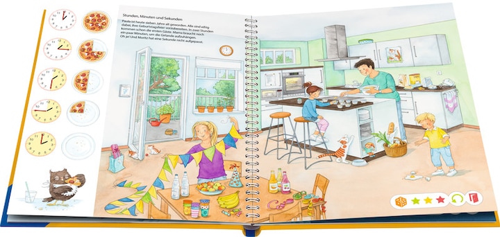 Actual product image tiptoi Meine Lern-Spiel-Welt: Uhr und Zeit (German, Silke Voigt, Heike Tober, 2024)