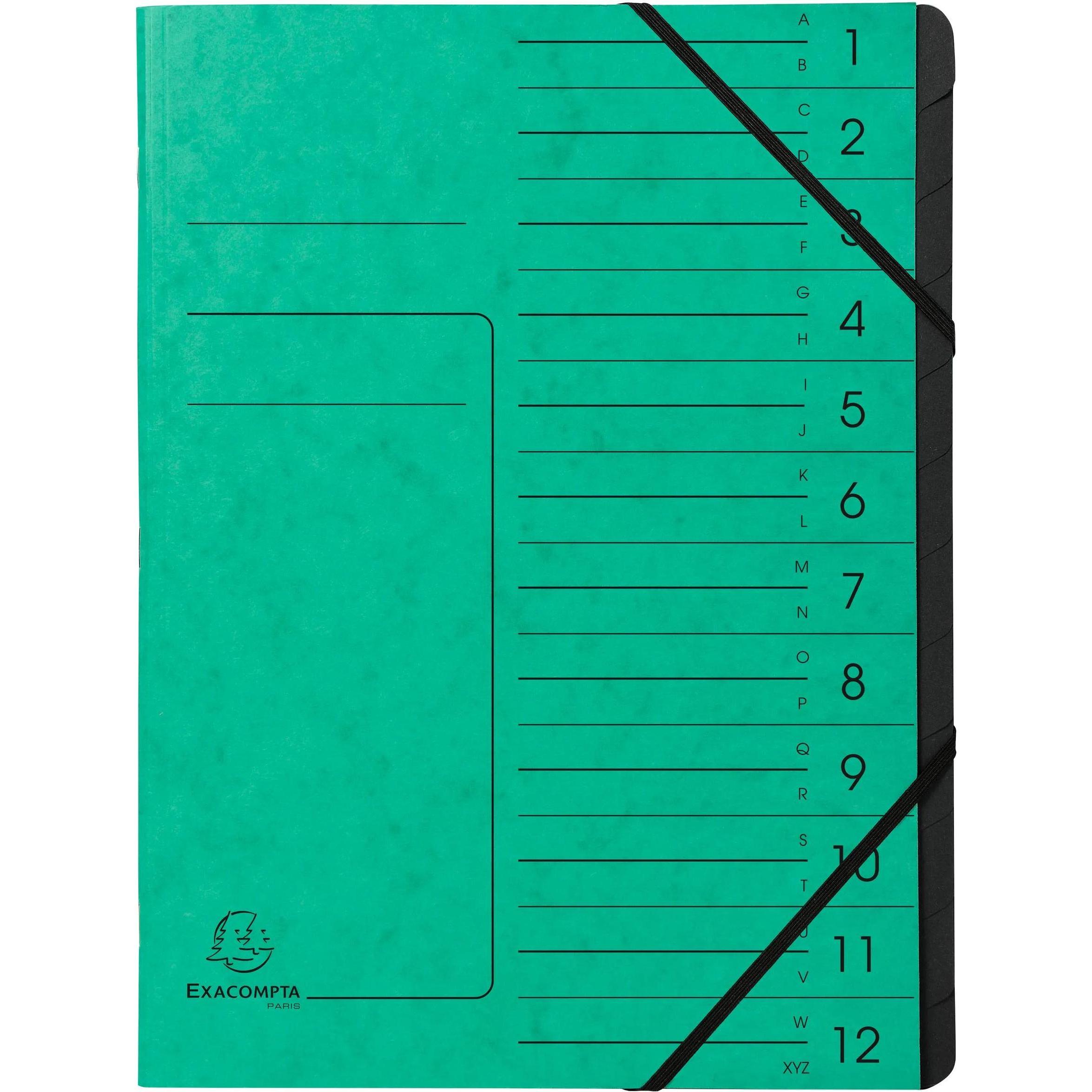 10x Exacompta, Mappe, Geheftete Ordnungsmappen (A4, 1 x)