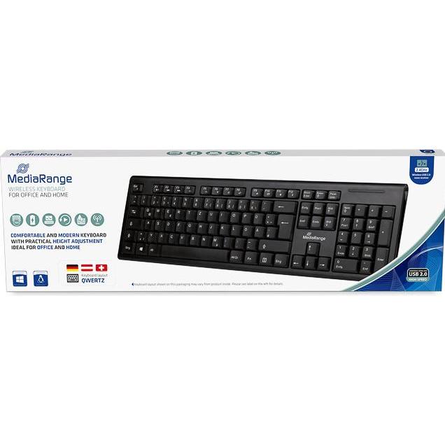 Thumbnail - MediaRange MROS111 (DE, Kabelgebunden), Tastatur, Schwarz