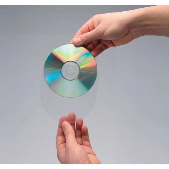 Q-Connect CD/DVD Hüllen selbstklebend, Optische Medien Zubehör