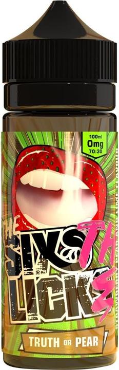 Actual product image Six Licks Truth or Pear - 100ml - Shortfill (Pear)
