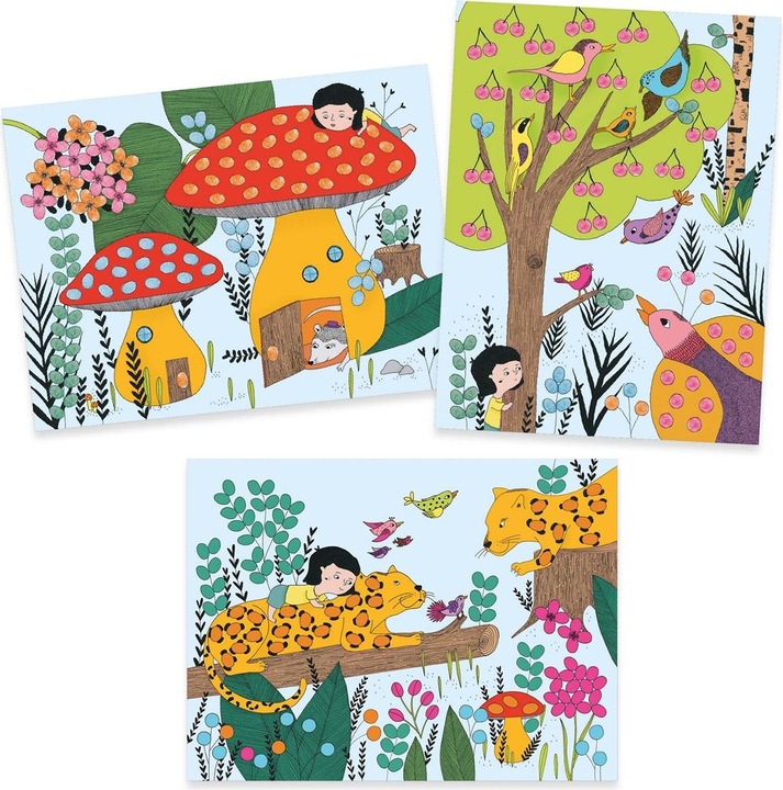 Actual product image Djeco Finger painting set