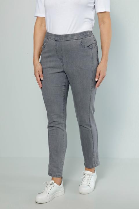Actual product image Meyermode Jeans, Slim Fit, Ziernaht, 4-Pocket, Elastikbund (Frequency band 38 (2600 MHz))