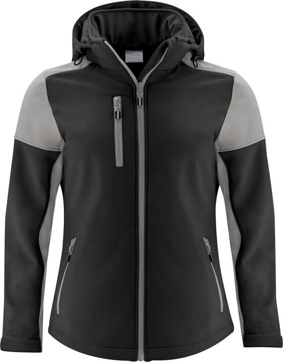 Image du produit Sharp Printer Prime Softshell Jas dames zwart/staalgrijs - maat XS (XS)